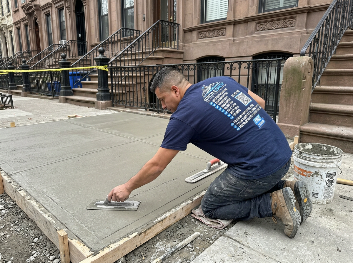 Concrete project in Queens, NYC — IronSky Roofing