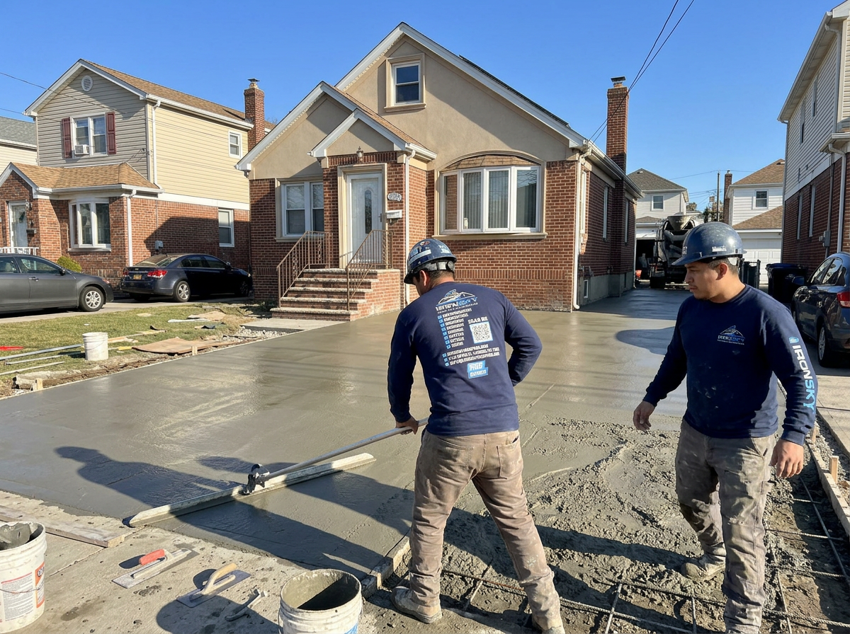Driveways project in the Bronx, NYC — IronSky Roofing
