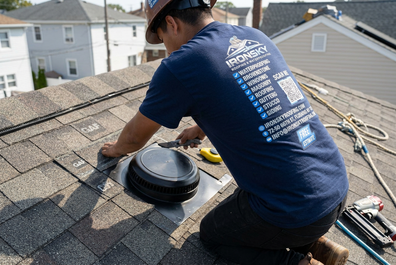 GAF certified shingle roof installation in Staten Island, NYC — IronSky Roofing