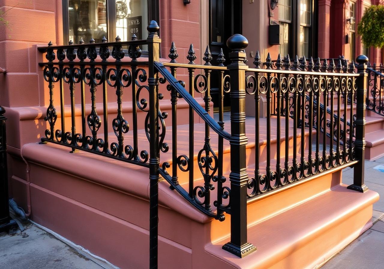 Finished iron railings project in Brooklyn, NYC — IronSky Roofing