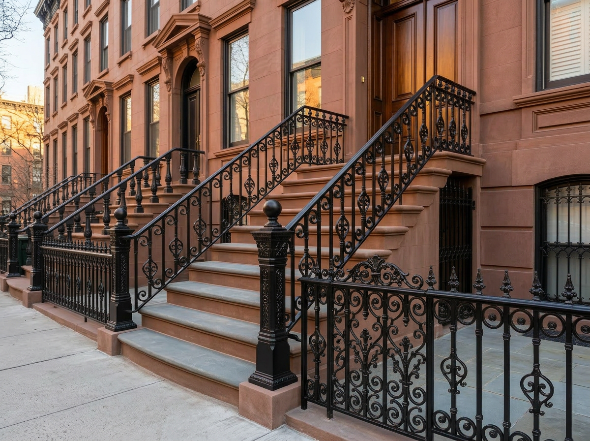 Finished iron railings project in Staten Island, NYC — IronSky Roofing