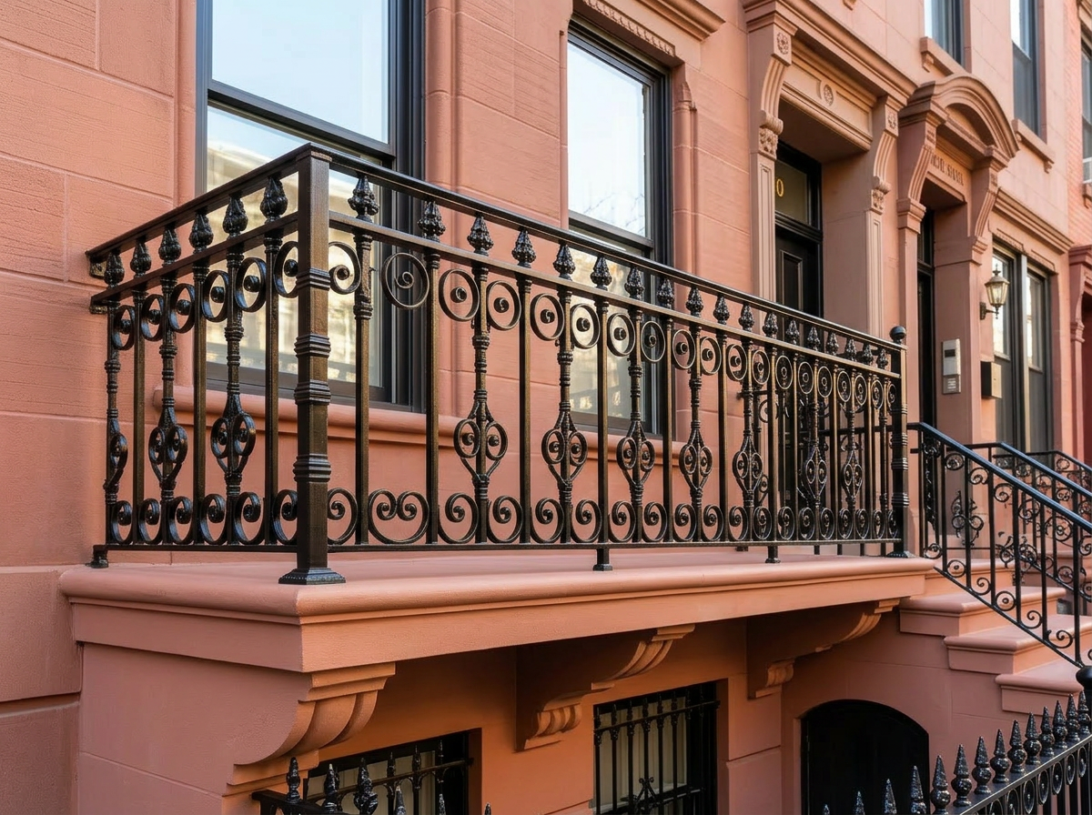 Finished iron railings project in Brooklyn, NYC — IronSky Roofing