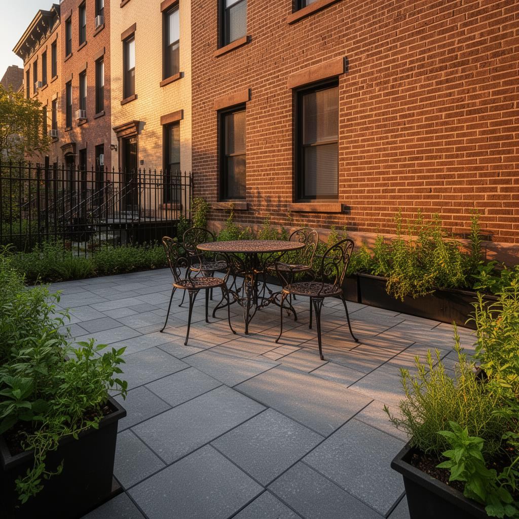 Finished patio & pavers project in Brooklyn, NYC — IronSky Roofing