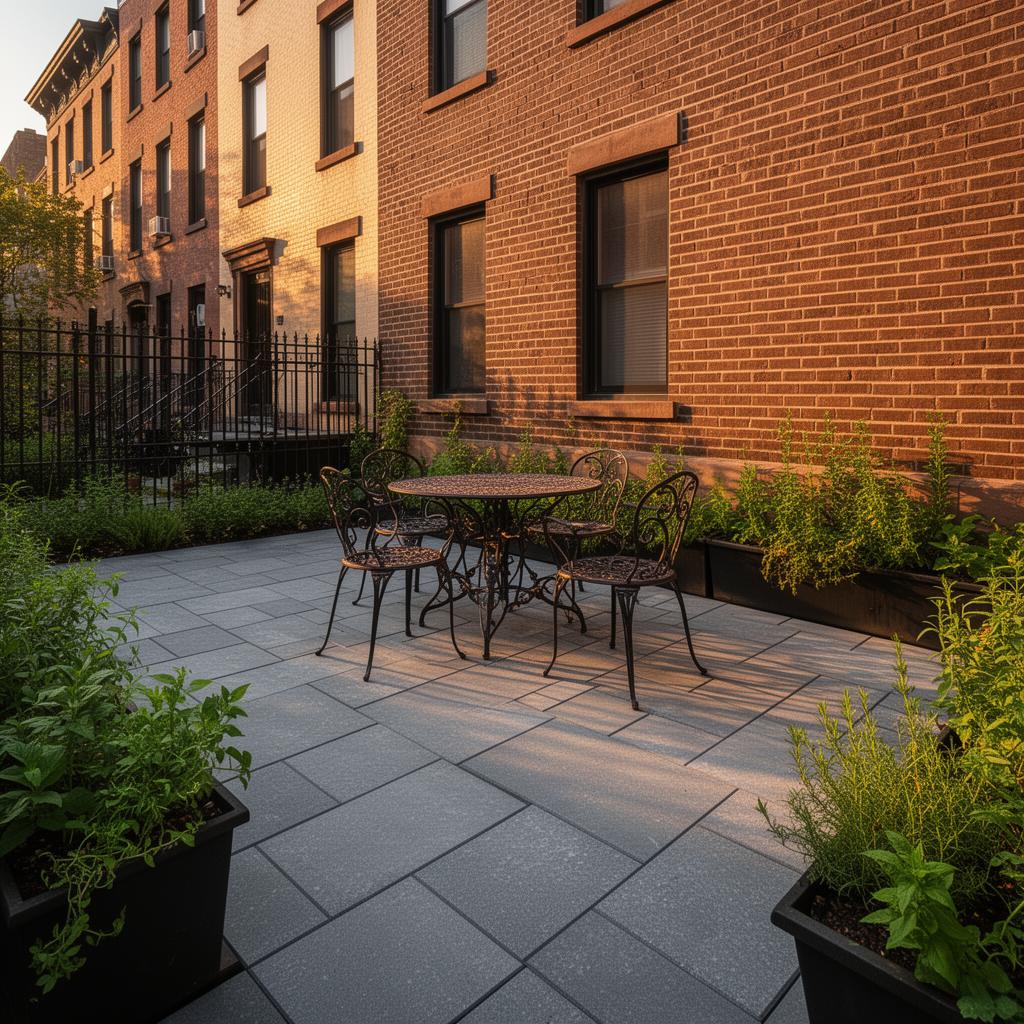 Finished patio & pavers project in Manhattan, NYC — IronSky Roofing