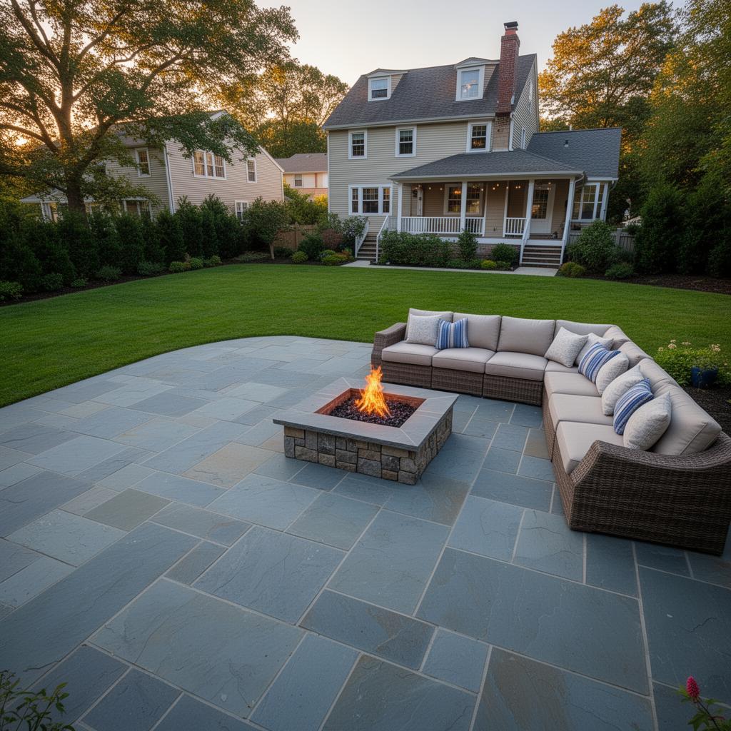 Finished patio & pavers project in the Bronx, NYC — IronSky Roofing