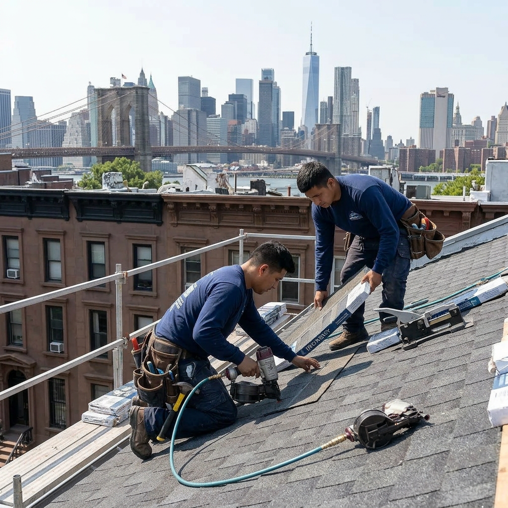 Roofing project in Brooklyn, NYC — IronSky Roofing