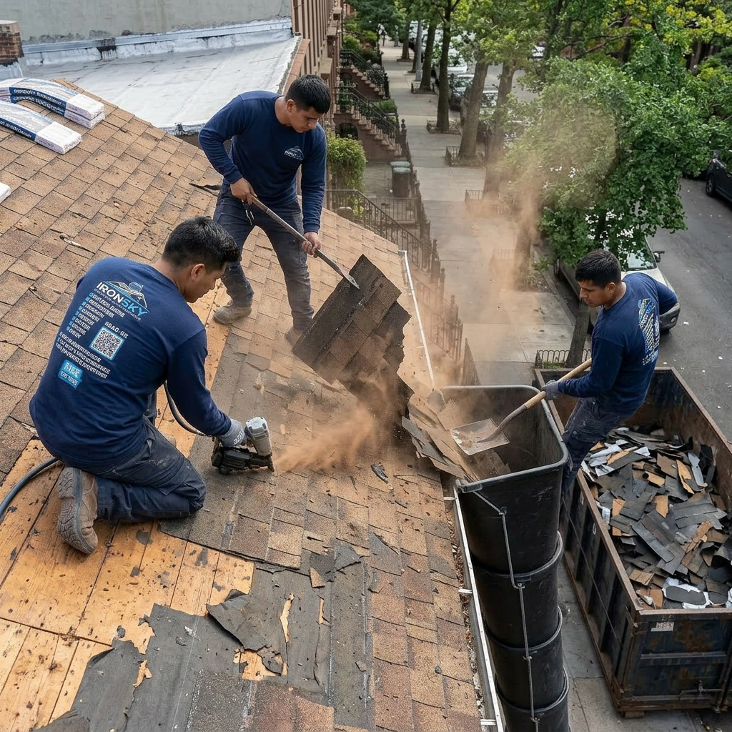 Roofing project in Manhattan, NYC — IronSky Roofing
