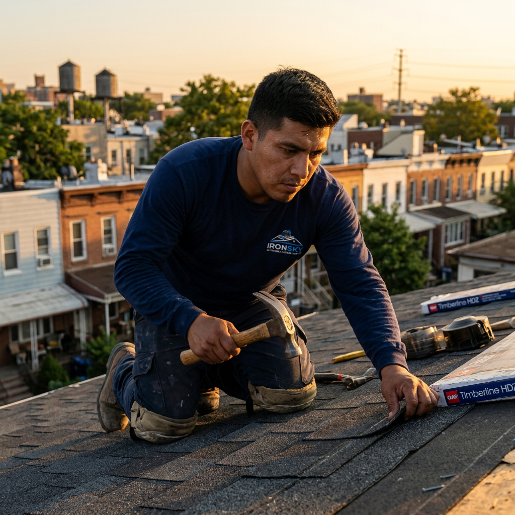 Roofing project in Queens, NYC — IronSky Roofing