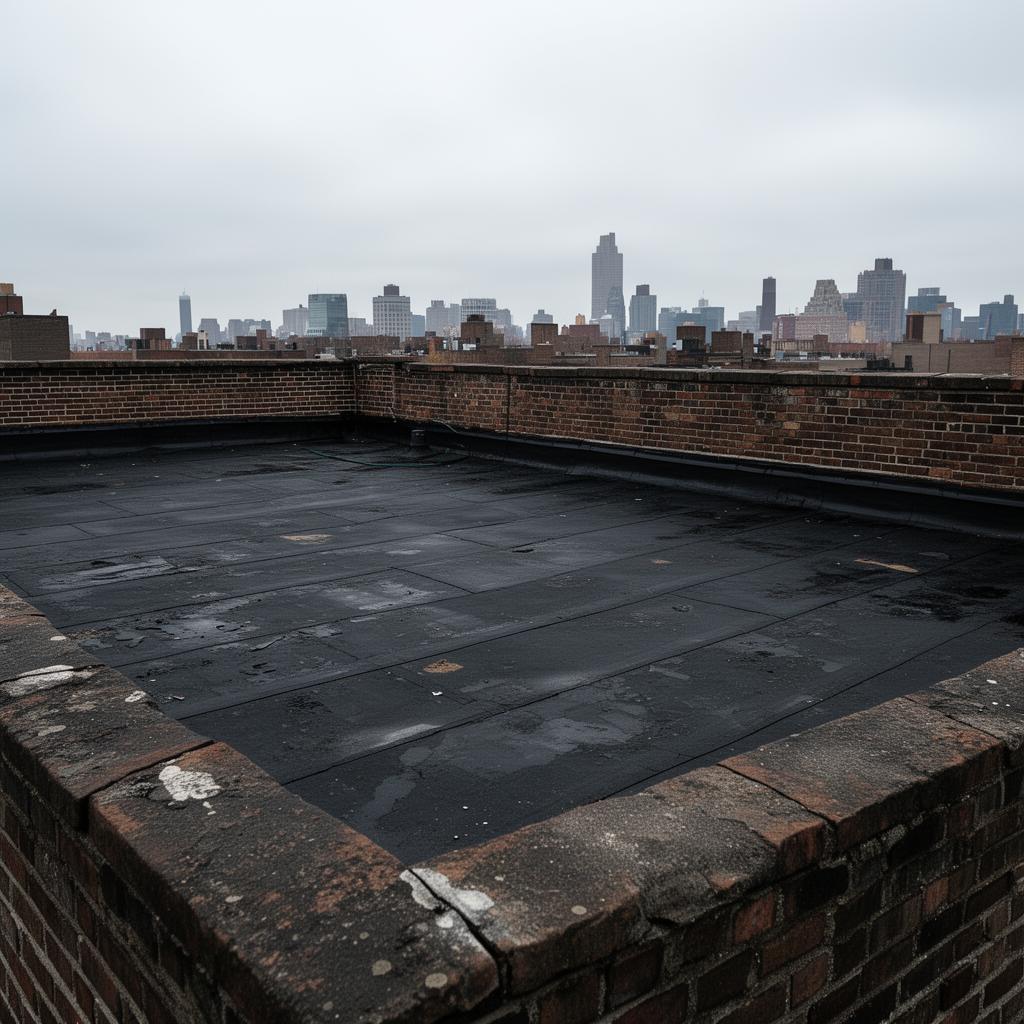 Before photo of skylights project in Staten Island, NYC — IronSky Roofing