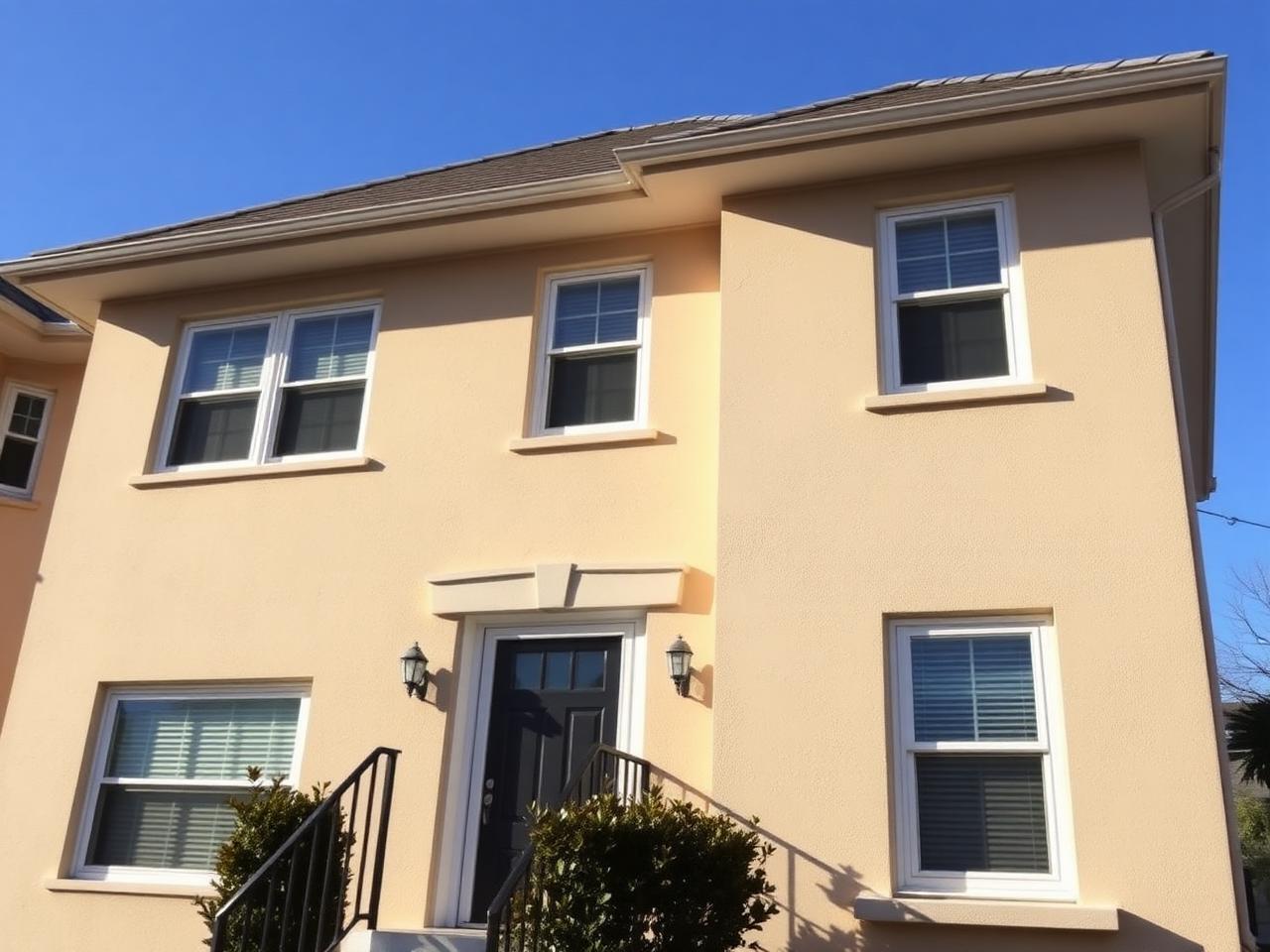 Finished stucco project in Staten Island, NYC — IronSky Roofing